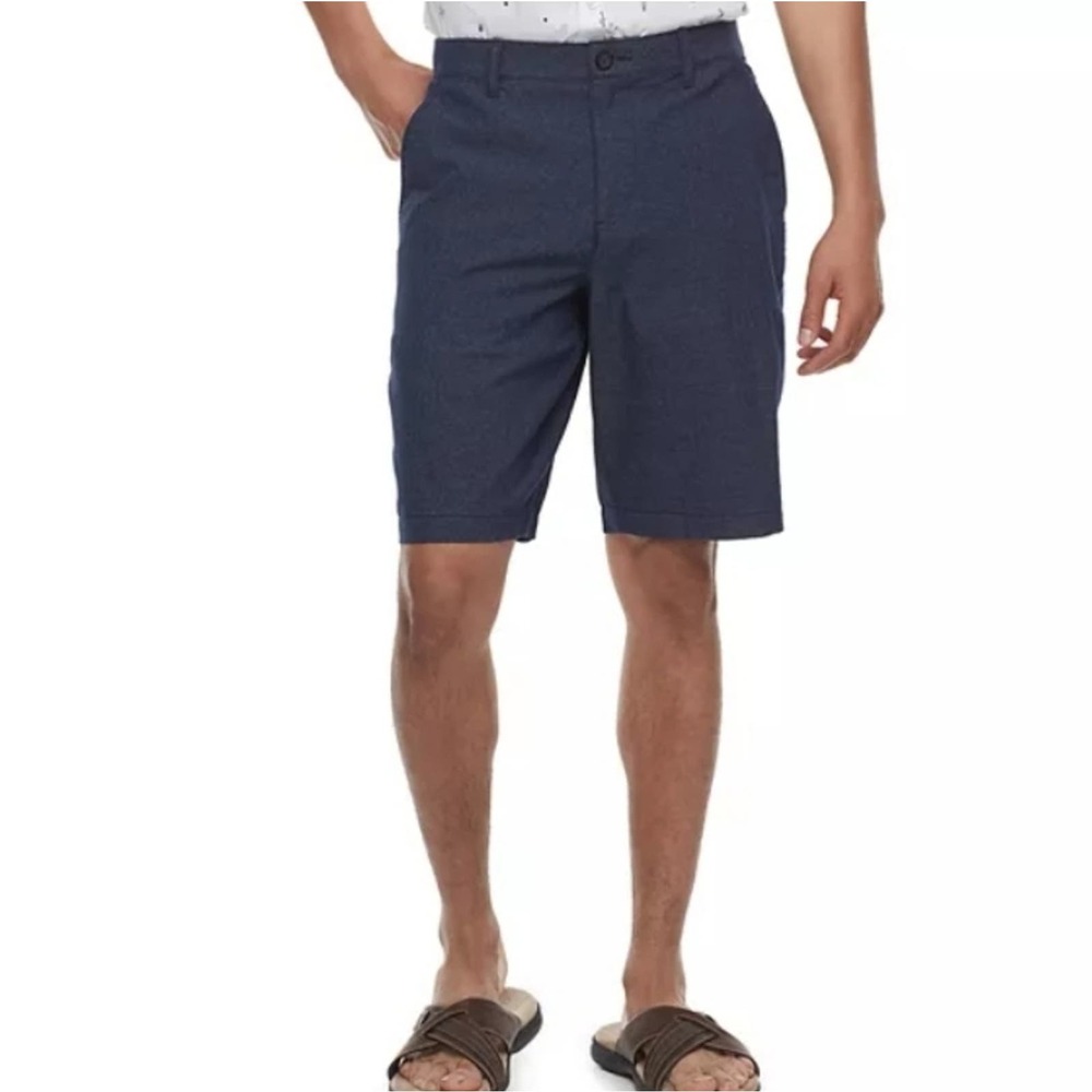 Marc Anthony Shorts Sz 32 NAVY BLUE Bermuda Preppy Minimalist Walking Golf City‎